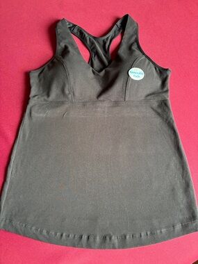 Marika Black Racerback Camisole with Removable Pads